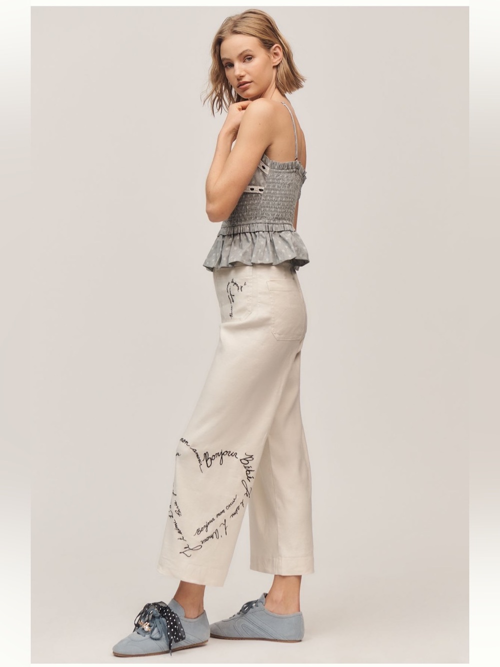 NWT Colette Linen Blend Crop Love
Notes Pants by Maeve